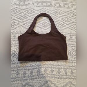 AYBL Chocolate Halter Sports Bra